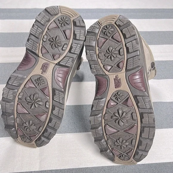 The North Face Women’s Beige Brown Waterproof Primaloft Winter Boots 6.5 - Picture 8 of 13